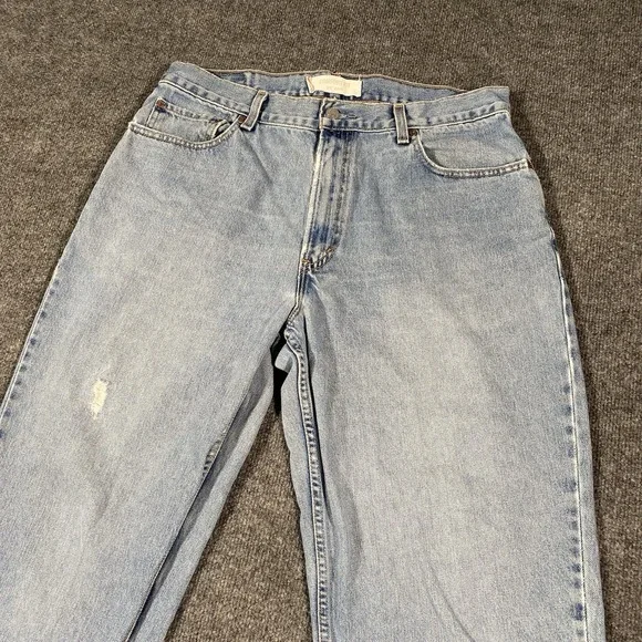 Vintage Y2K Levis 560 Comfort Fit Jeans Mens 36x30 Faded Distressed Light Wash - Picture 2 of 12